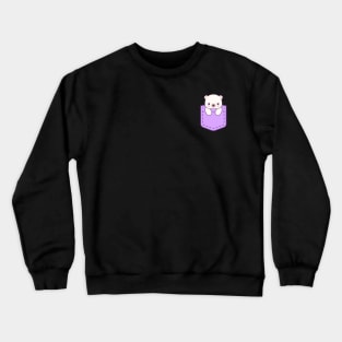 Cute bear in pocket Crewneck Sweatshirt